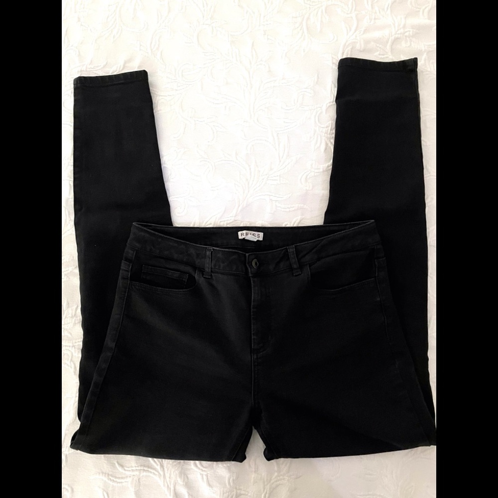 FINAL 💲⬇️ Reiss London black jeans, US12 - Picture 2 of 10
